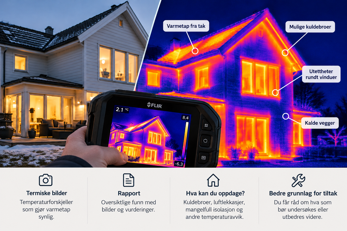 Termografering av bolig – hva koster det, og hva får du?